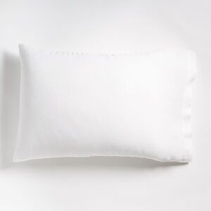 NWT West Elm White Linen Pillowcase (Set of 2)